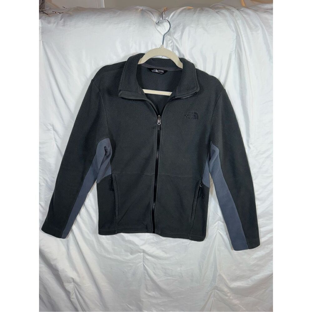 The North Face Fleece Jacket 🏔️ Men’s Small 👕 Gray TKA Glacier Zip – Hiking &